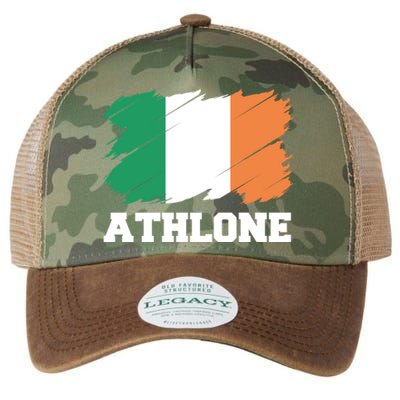 Athlone Ireland City éIre Irish Flag Meaningful Gift Legacy Tie Dye Trucker Hat