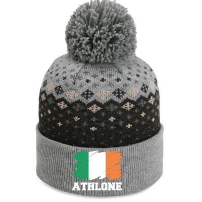 Athlone Ireland City éIre Irish Flag Meaningful Gift The Baniff Cuffed Pom Beanie