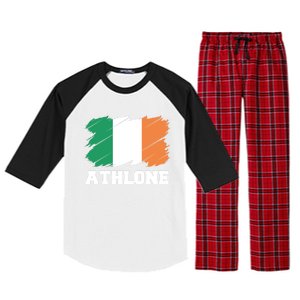 Athlone Ireland City éIre Irish Flag Meaningful Gift Raglan Sleeve Pajama Set