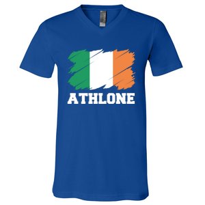 Athlone Ireland City éIre Irish Flag Meaningful Gift V-Neck T-Shirt