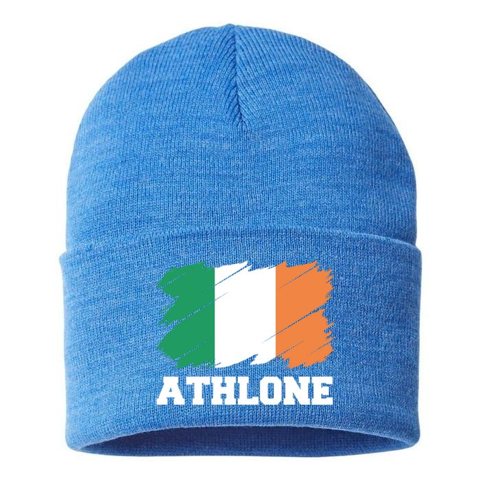 Athlone Ireland City éIre Irish Flag Meaningful Gift Sustainable Knit Beanie