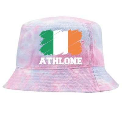 Athlone Ireland City éIre Irish Flag Meaningful Gift Tie-Dyed Bucket Hat