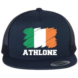 Athlone Ireland City éIre Irish Flag Meaningful Gift Flat Bill Trucker Hat