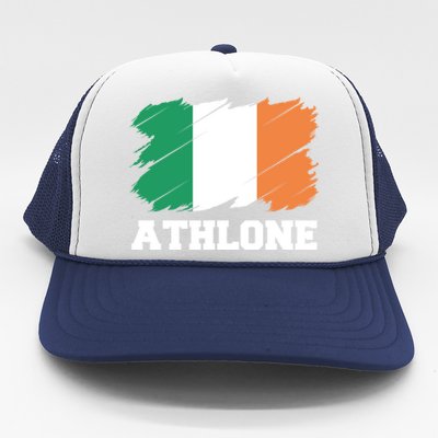 Athlone Ireland City éIre Irish Flag Meaningful Gift Trucker Hat