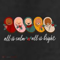 All Is Calm All Is Bright Presents Labor Delivery Nurse Xmas Cool Comfort Performance Bucket Hat