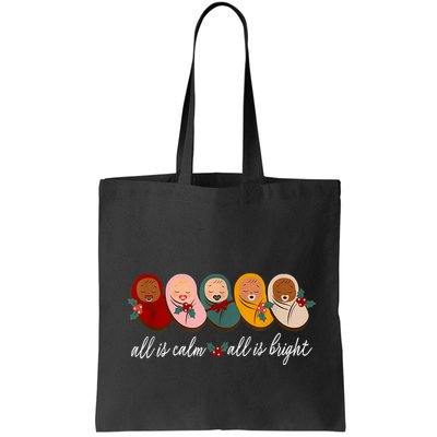 All Is Calm All Is Bright Presents Labor Delivery Nurse Xmas Bag