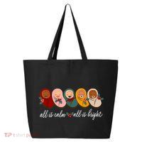 All Is Calm All Is Bright Presents Labor Delivery Nurse Xmas 25L Jumbo Tote