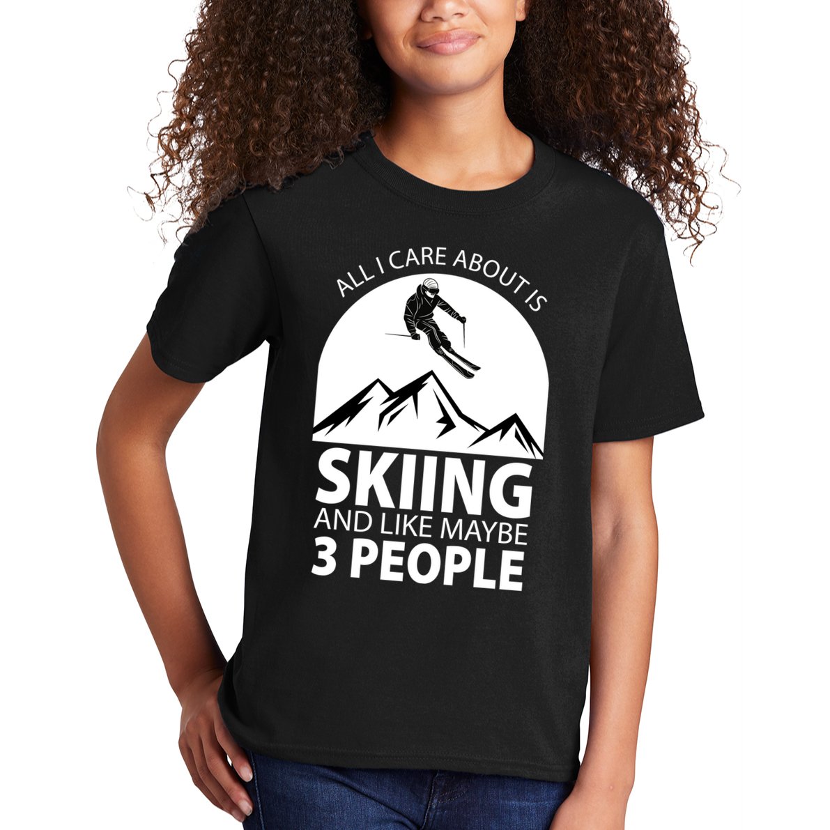 All I Care Abut Is Skilling And Like 3 People Kids T-Shirt