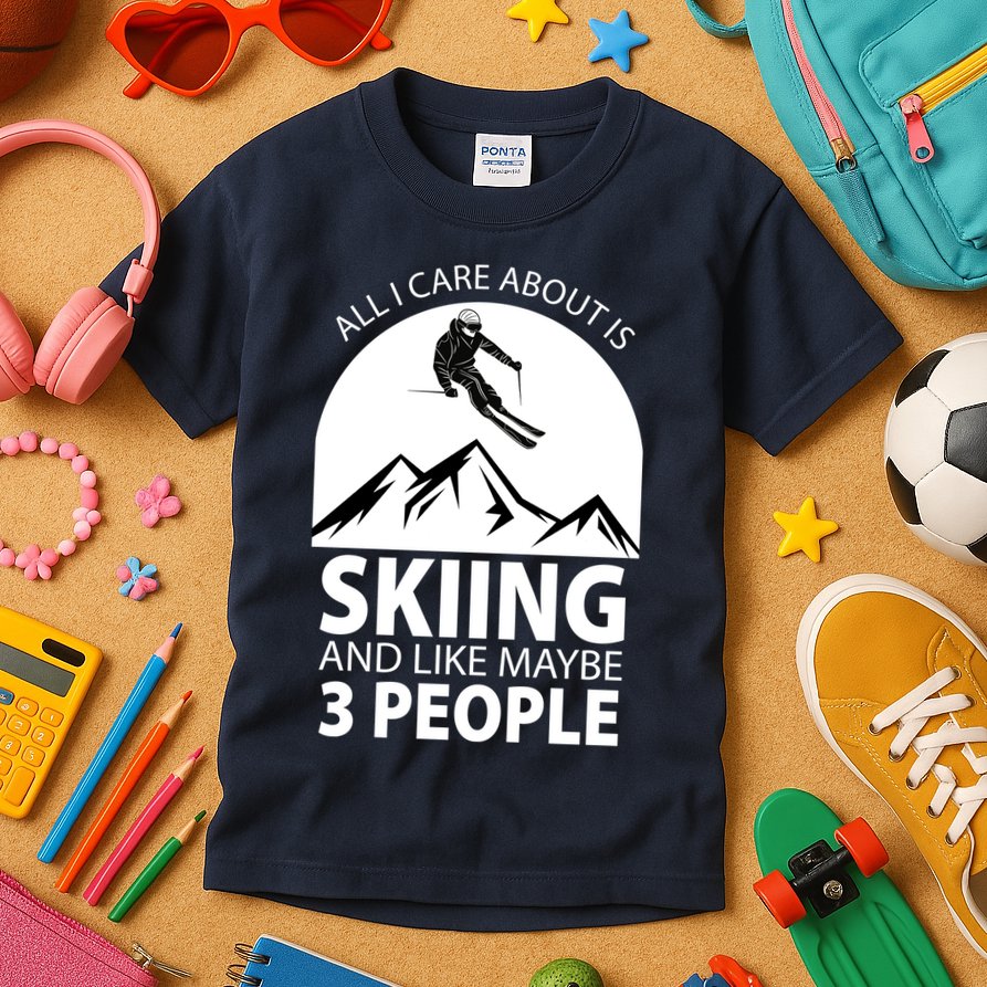 All I Care Abut Is Skilling And Like 3 People Kids T-Shirt