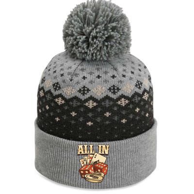 All In Card Game Playing Cards Poker Player Gambling Casino The Baniff Cuffed Pom Beanie