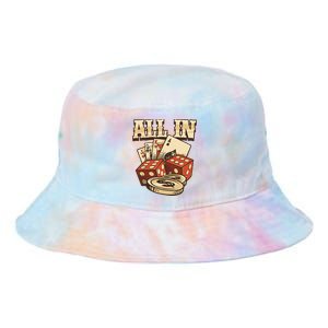 All In Card Game Playing Cards Poker Player Gambling Casino Tie Dye Newport Bucket Hat