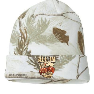 All In Card Game Playing Cards Poker Player Gambling Casino Kati Licensed 12" Camo Beanie