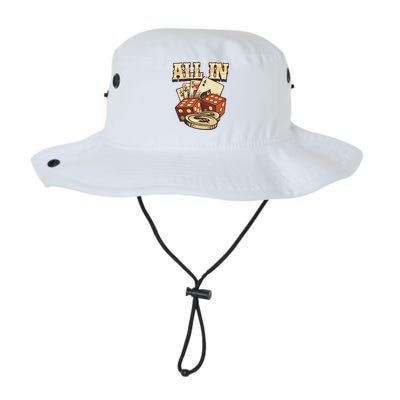 All In Card Game Playing Cards Poker Player Gambling Casino Legacy Cool Fit Booney Bucket Hat