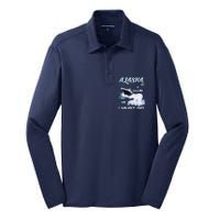 Alaska Is Calling And I Must Go Funny Cruising Silk Touch Performance Long Sleeve Polo