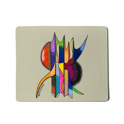 Art In Color Dynamic Geometric Mousepad