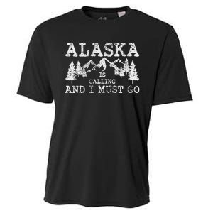 Alaska Is Calling And I Must Go Cooling Performance Crew T-Shirt