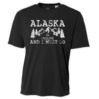 Alaska Is Calling And I Must Go Cooling Performance Crew T-Shirt