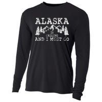 Alaska Is Calling And I Must Go Cooling Performance Long Sleeve Crew