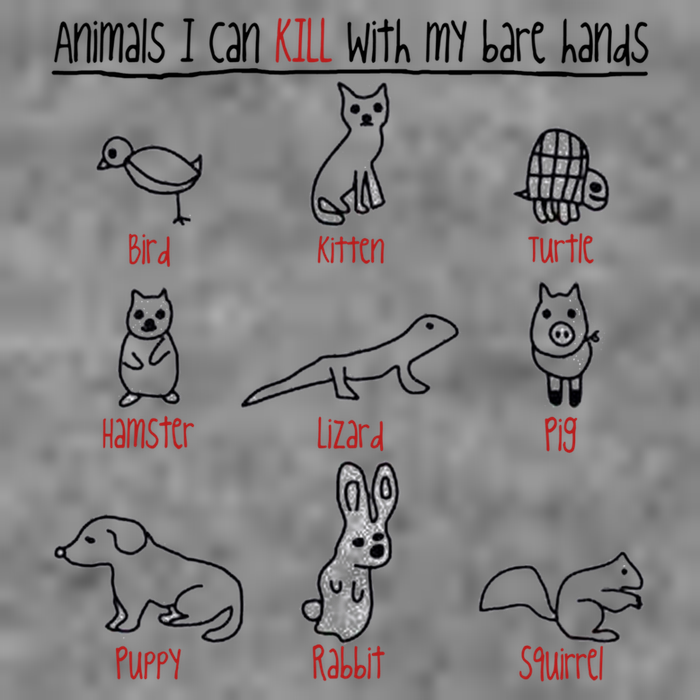 Animals I Can Kill With My Bare Hands Funny Gift Animal Lover Toddler Sweatshirt
