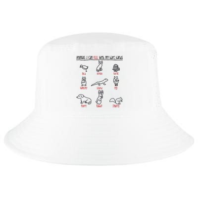 Animals I Can Kill With My Bare Hands Funny Gift Animal Lover Cool Comfort Performance Bucket Hat