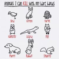 Animals I Can Kill With My Bare Hands Funny Gift Animal Lover Cooling Performance Crew T-Shirt