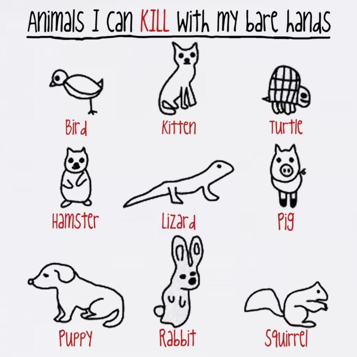 Animals I Can Kill With My Bare Hands Funny Gift Animal Lover Beanie