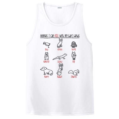 Animals I Can Kill With My Bare Hands Funny Gift Animal Lover PosiCharge Competitor Tank