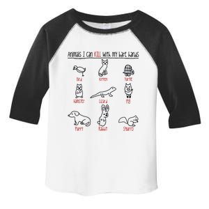 Animals I Can Kill With My Bare Hands Funny Gift Animal Lover Toddler Fine Jersey T-Shirt