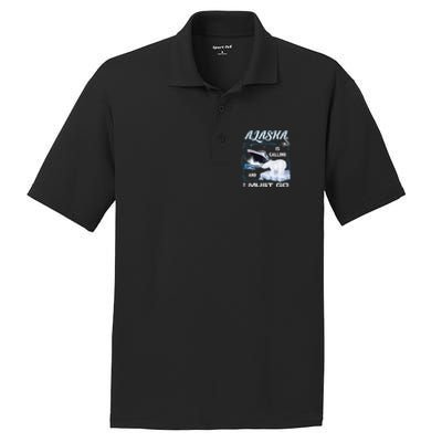 Alaska Is Calling And I Must Go Meaningful Gift Funny Cruising Cool Gift PosiCharge RacerMesh Polo