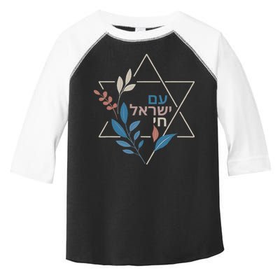Am Israel Chai Jewish Pride Support Israeli Hebrew Jerusalem Toddler Fine Jersey T-Shirt