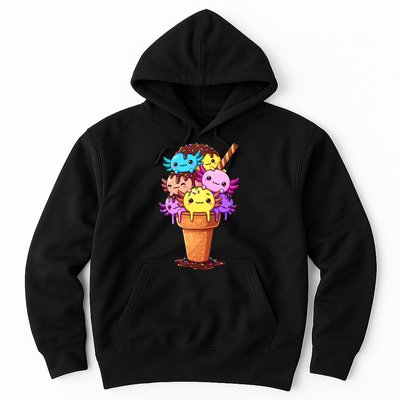Axolotls Ice Cream Funny Axolotl Hoodie