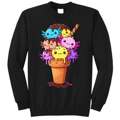 Axolotls Ice Cream Funny Axolotl Sweatshirt