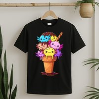 Axolotls Ice Cream Funny Axolotl T-Shirt