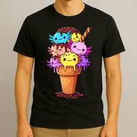 Axolotls Ice Cream Funny Axolotl T-Shirt