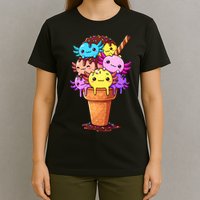 Axolotls Ice Cream Funny Axolotl T-Shirt