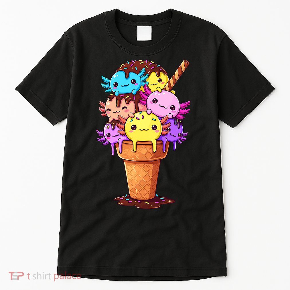 Axolotls Ice Cream Funny Axolotl Tall T-Shirt