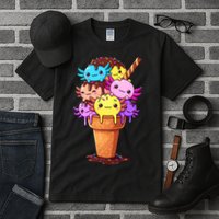 Axolotls Ice Cream Funny Axolotl Tall T-Shirt