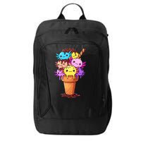 Axolotls Ice Cream Funny Axolotl City Backpack