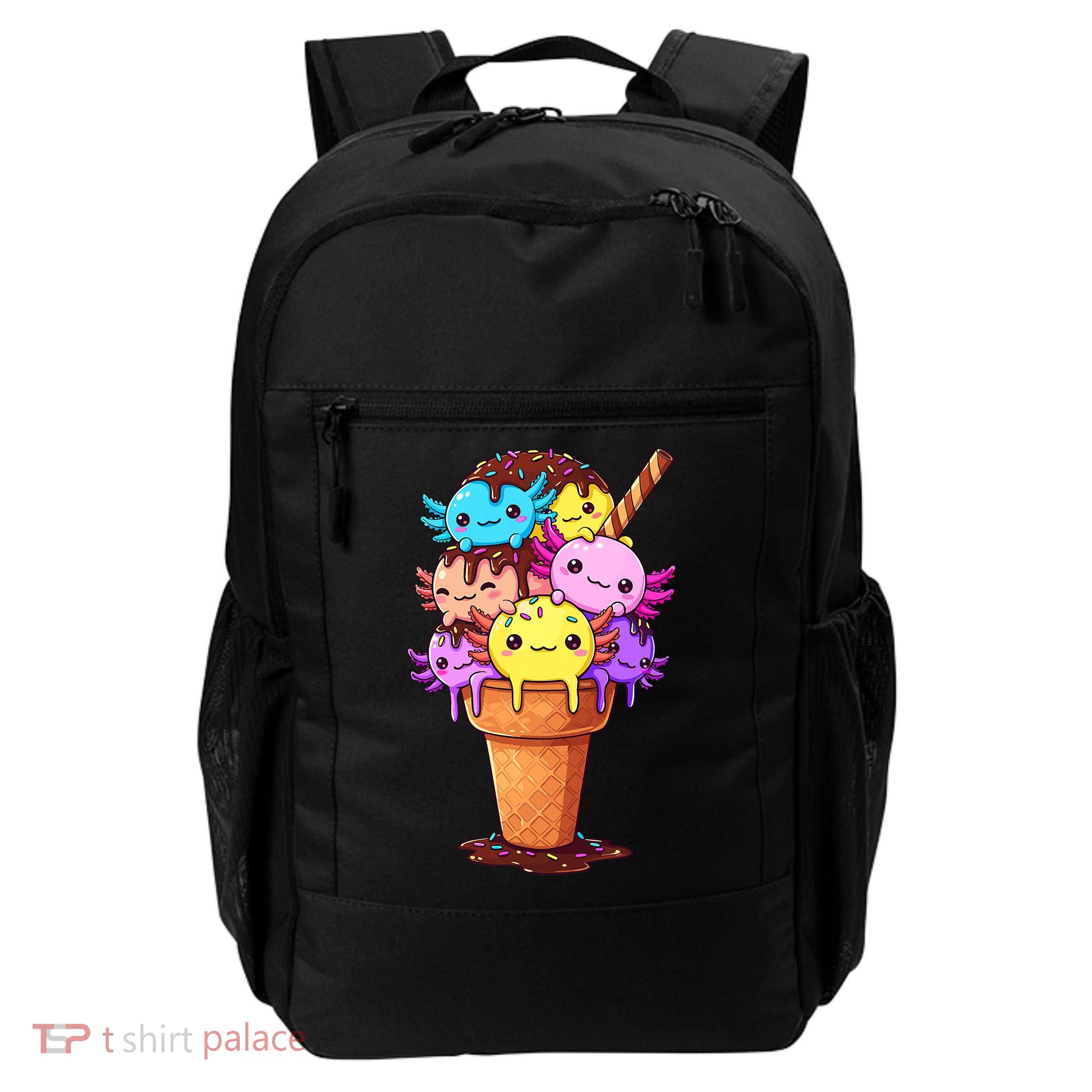Axolotls Ice Cream Funny Axolotl Backpack