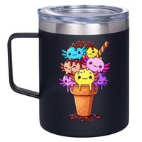 Axolotls Ice Cream Funny Axolotl 12oz Stainless Steel Coffee Mug