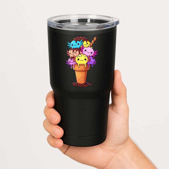 Axolotls Ice Cream Funny Axolotl Tumbler