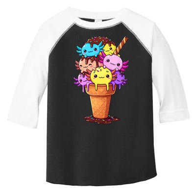 Axolotls Ice Cream Funny Axolotl Toddler Fine Jersey T-Shirt