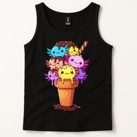 Axolotls Ice Cream Funny Axolotl Tank Top