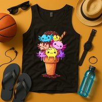 Axolotls Ice Cream Funny Axolotl Tank Top