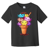 Axolotls Ice Cream Funny Axolotl Toddler T-Shirt
