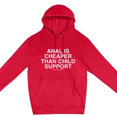 Anal Is Cheaper Than Child Support Assholes Live Forever Premium Pullover Hoodie