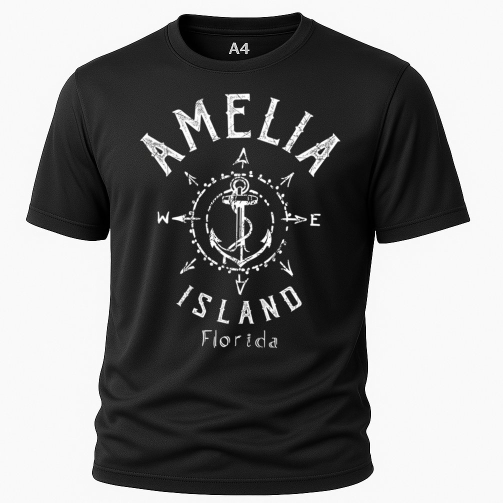 Amelia Island Compass Rose Florida Cute Gift Performance Shirt