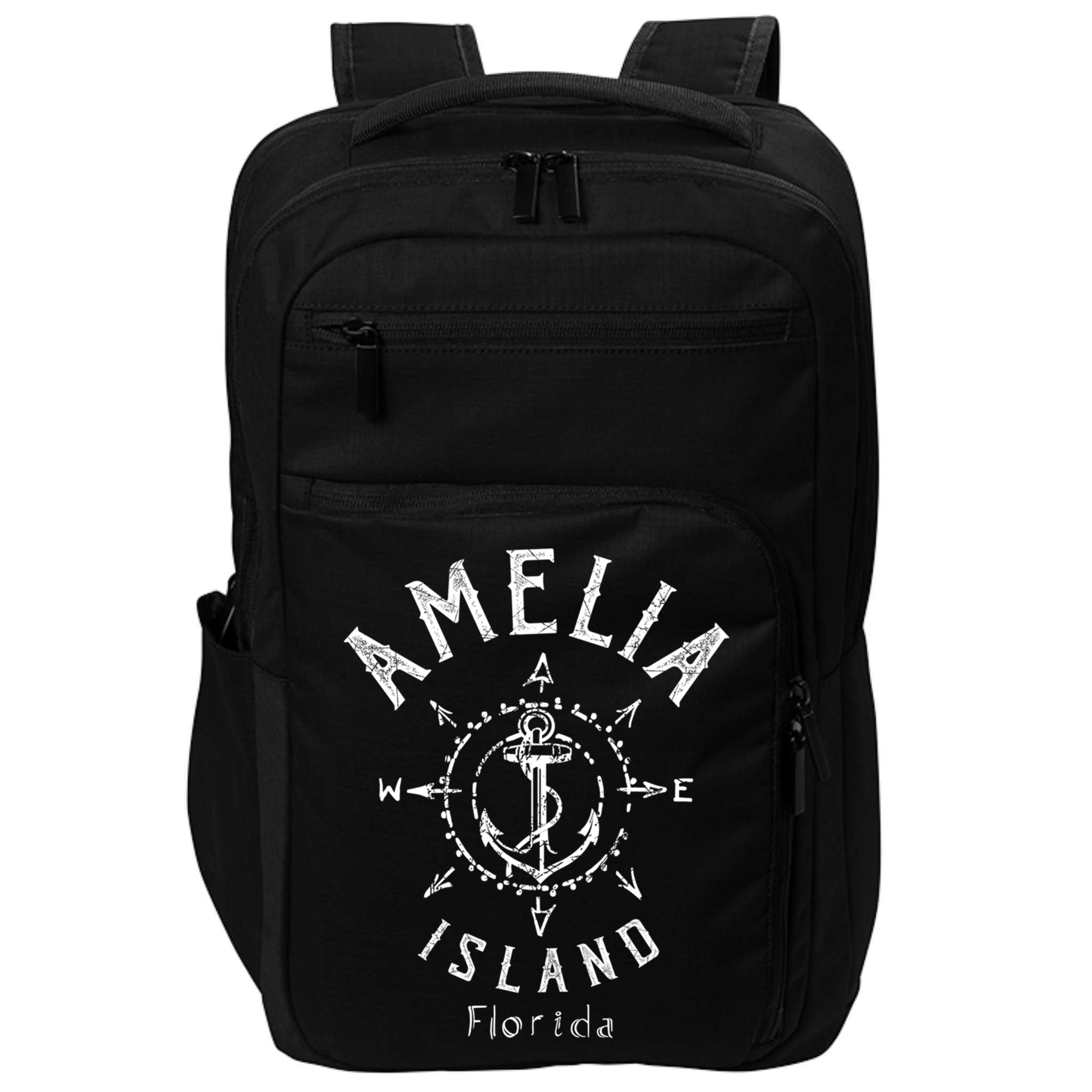 Amelia Island Compass Rose Florida Cute Gift Impact Tech Backpack