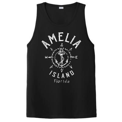 Amelia Island Compass Rose Florida Cute Gift PosiCharge Competitor Tank