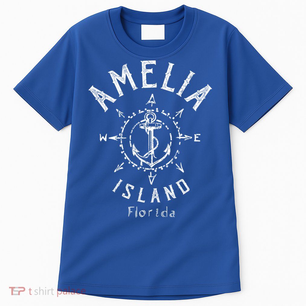 Amelia Island Compass Rose Florida Cute Gift Tall T-Shirt